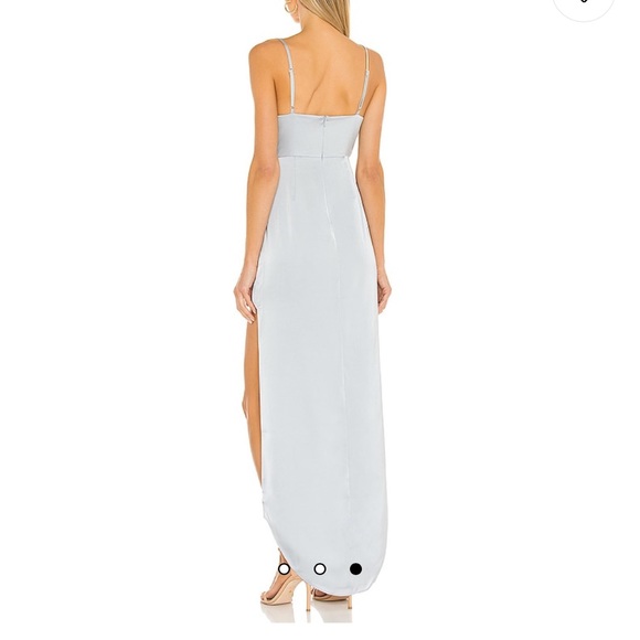 Formal Dusty Blue Dress - Picture 4 of 5